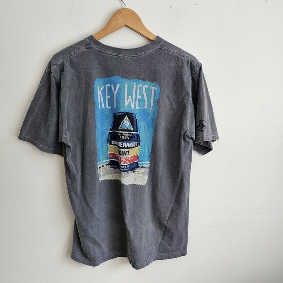 Vtg Crazy Shirts Hawai'i Original The Southernmost Point Key West Short-Sleeve M - Picture 2 of 6